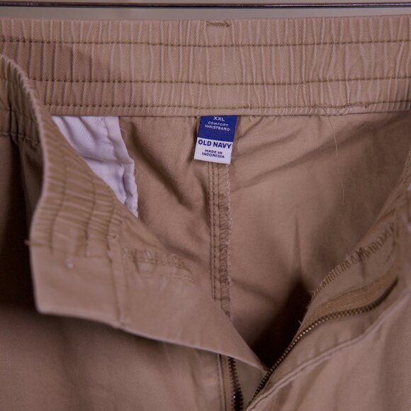 Extra High Rise Elastic Waist Tan Cargo Pants - Women's Old Navy - Size XXL Plus - Picture 2 of 3